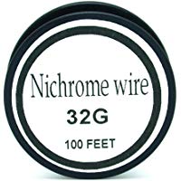 Nichrome wire36g 34g 32g 30g 28g 27g 26g 24g 22g 20g Calibre 100 FT 0,2 mm Resistencia AWG Resistencia (32Gauge/100Feet)