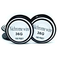 Nichrome wire36g 34g 32g 30g 28g 27g 26g 24g 22g 20g Calibre 100 FT 0,2 mm Resistencia AWG Resistencia (36Gauge/100Feet)