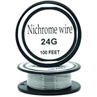 Nichrome wire36g 34g 32g 30g 28g 27g 26g 24g 22g 20g Calibre 100 FT 0,2 mm Resistencia AWG Resistencia (24Gauge/100Feet)