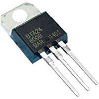 Cikuso 5 Pcs T0-220AC Paquete SCR Estandar Triacs 600V 25A BTA24-600B