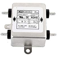 DealMux metal de fuente de EMI Filter CW3-20A-T AC 115 / 250V 20A 4-Pin