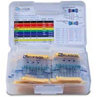 ELEGOO 17 Valores 1% Conjunto de Resistores, 0 Ohm-1M Ohm (Paquete de 525)