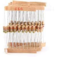 1000pcs Resistencias, 100 Valores 1 / 2W 1-10M Ohm Carbono Resistencias, Kit de componentes electr&oacute;nicos