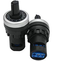 Taiss/LA42DWQ-22 - Potenci&oacute;metro inversor giratorio de 22 mm, 1 K, resistencia variable, velocidad de transmisi&oacute;n, potenci&oacute;metro