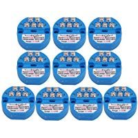 cnbtr azul pl&aacute;stico PT100&nbsp;sensor de temperatura transmisor 0&nbsp;&ndash;&nbsp;100&nbsp;C entrada 4&nbsp;&ndash;&nbsp;20&nbsp;mA salida azul Set de 10