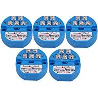 BQLZR azul PT100&nbsp;sensor de temperatura transmisor 0&nbsp;&ndash;&nbsp;100&nbsp;Celsius Grado 4&nbsp;&ndash;&nbsp;20&nbsp;mA salida Pack de 5