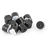 DealMux a15031100ux0103 de 10 piezas de tono Separado magn&eacute;tica activa la alarma del zumbador Ringer, DC 5V 85dB