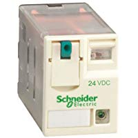 Schneider Electric RXM4AB2BD Rel&eacute; de Miniatura Enchufable, Zelio RXM, 4 Ca, 24 V Cc, Led