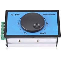 Controlador de velocidad del motor, 20A 10-60V 12V 24V 36V 48V 48V PWM DC Controlador de velocidad del motor Regulador del m&oacute;dulo con bajo voltaje y protecci&oacute;n contra bloqueo/sobrecorriente