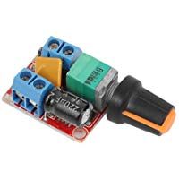 WINGONEER Controlador de control de velocidad del motor DC 3V-35V 5A Controlador PWM Stepless DC 3V 6V 12V 24V 35V Regulador de voltaje variable Regulador