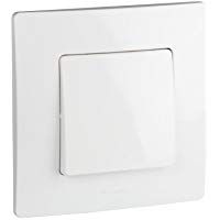 Legrand, 664520P3 - Interruptor de pared, pack de 3 interruptores conmutadores individuales, gama 'Nilo&eacute;', color blanco