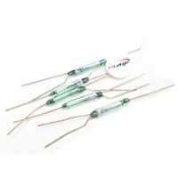 HiLetgo&reg; 5 piezas normalmente cerrado seco ca&ntilde;as interruptor de ca&ntilde;a de cristal sellado tama&ntilde;o 2 * 14 mm NC magn&eacute;tico interruptor de inducci&oacute;n electromagn&eacute;tico para Arduino