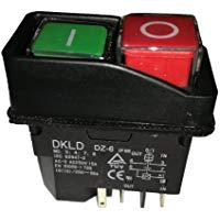 5pins AC-3&nbsp;15&nbsp;A 250&nbsp;V Ip55&nbsp;impermeable electromagn&eacute;tica taladro Push bot&oacute;n pulsador Interruptor magn&eacute;tico m&aacute;quina interruptores dz-6, CE TuV