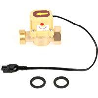 GLOGLOW Interruptor Flujo Agua, presi&oacute;n de la Bomba de l&iacute;quido Interruptor del Sensor de Control del Flujo del Agua Contador del caudal&iacute;metro Rosca G3 / 4 0.6 Mpa