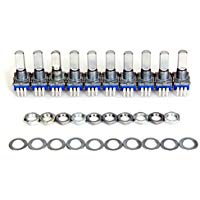 SODIAL(R) 10pcs 12mm interruptor de impulsos con llave