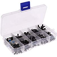 Dolity 180pcs Interruptor Moment&aacute;neo Pulsador Recto con Tapa Utilizado en Productos Electr&oacute;nicos
