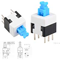 25&nbsp;pcs preptec 8&nbsp;x 8&nbsp;mm PCB t&aacute;ctil pulsador interruptor Auto Cierre Bloqueo DPDT 6&nbsp;pin DIP