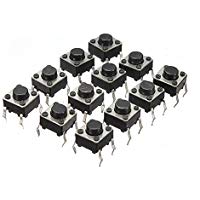 Ils - 100 Piezas Mini Micro Moment&aacute;nero T&aacute;ctil Tacto Bot&oacute; del Pulsador del Interruptor Dip P4