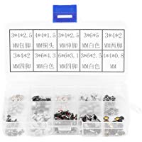 Micro 250 Pcs Bot&oacute;n t&aacute;ctil,Surtido de microinterruptor de bot&oacute;n pulsador para llave de control remoto de autom&oacute;vil con valor de caja 10