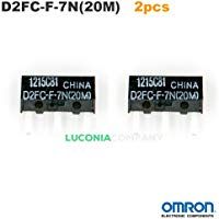 2pcs Omron d2fc-f-7&nbsp;N (20&nbsp;m) SPDT Ultra Subminiature Micro interruptores&nbsp;&ndash;&nbsp;Razer Logitech APPLE Microsoft rat&oacute;n
