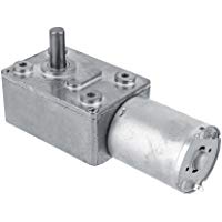 DC 12V 3 RPM Motor de engranaje helicoidal Reversible High Torque Turbo Geared Motor con caja reductora de metal para proyecto de bricolaje