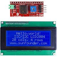 SunFounder IIC I2C TWI Interfaz Serial 2004/20x4 LCD Display M&oacute;dulo Module Shield para Arduino Uno Mega2560