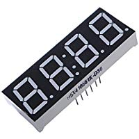 Ils - 1 Piezas 7-Segment 4 D&iacute;gitos Super Red LED Display Common Anode Tiempo