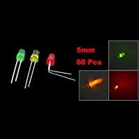 TOOGOO(R) 60 x 5mm Diametro Diodos Emisores de Luz LED Colores Surtidos DC 3V