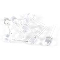 Sourcingmap&nbsp;&ndash;&nbsp;10&nbsp;mm Di&aacute;metro Cabeza Redonda diodo emisor de 2&nbsp;Pin luz Azul Bombilla LED l&aacute;mpara&nbsp;&ndash;&nbsp;Blanco (10&nbsp;Unidades)