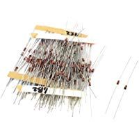 Diodo Zener - TOOGOO(R)160pzs DIY Piezas 2V-30V 1/2W Diodo Zener regulador de voltaje de plomos axiales