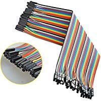 Neuftech 40x 20cm Jumper Dupont Cables de Puente Hembra a Hembra para Arduino