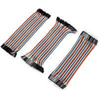 Neuftech 3 en 1 20cm 40Pcs Dupont cable de puente Cable 1P-1P macho-macho / hembra-hembra / hembra-macho para arduino