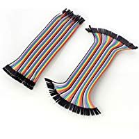 Neuftech 40&nbsp;x 20&nbsp;cm Female de Female Male-Female Jumper Wire Cable Ranuras Puentes Puentes de Alambre para Arduino Raspberry Pi