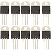 Rokoo 10 Piezas LM317T LM317 1.2V a 37V 1.5A Voltaje Ajustable Regulador IC