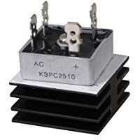 cnbtr negro aluminio KBPC25&nbsp;&ndash;&nbsp;10&nbsp;monof&aacute;sico Diodo Puente rectificador 25&nbsp;A 1000&nbsp;V