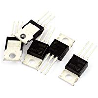 DealMux 5 piezas Negro DIP Los transistores MOSFET FQP8N60C 8A 600V A-220 Silicona