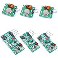 Willwin - Kit de transmisor inal&aacute;mbrico y m&oacute;dulo receptor para Arduino/Arm/McU/Raspberry Pi, 3 unidades, 433 MHz RF