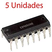 5x Decodificador CD4056BE de BCD a 7 segmentos Integrado CD 4056 Driver DIP16