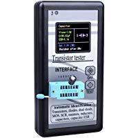 kuman Probador Multifuncional de Transistor con Pantalla de 1.8 Pulgadas LCD TFT, Mega328 NPN/PNP Transistor de Identificaci&oacute;n Autom&aacute;tico, Diodos, Diodo Dual KW20