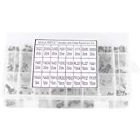 400pcs 24 Tipos de Transistores NPN PNP Kit de Surtido de Transistores de Baja Potencia Transistores de 3 Pines 2N2222-FR157