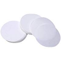 Hemobllo Papel de Filtro Cualitativo Papel de Filtro Premium de Flujo Medio 7 cm (Blanco) 100 Piezas