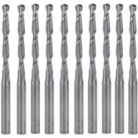 UE _ hozly 10 Brocas en espiral, 3,175&nbsp;x 2,5&nbsp;x 22&nbsp;mm, CNC, 2 aristas