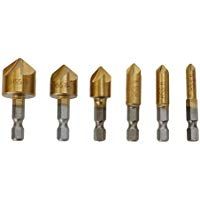ForU-1-6 Cuchillos de Biselado con Mango Hexagonal de Titanio y 5 Cuchillas para chamfering