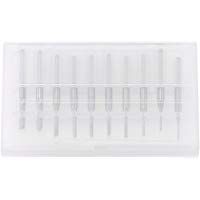 Hilitand 10pcs 0.8mm-3.17mm herramienta de corte rotatorio del molino de extremo fresa para PCB CNC 1/8 '' mango