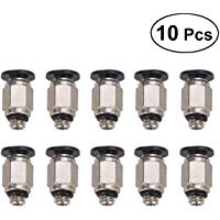 UEETEK El tubo neum&aacute;tico recto recto de 10pcs PC-C 4-M5 empuja en el conector r&aacute;pido para el tubo de la manguera de aire