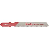 Hoja de sierra de vaiv&eacute;n KWB, metales, HSS, fresada geschr&auml;nkt, solo v&aacute;stago lug, 6112-25