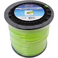 Kawapower KW100-95 Hilo de Nylon para desbrozadoras 4MM 160mt Cuadrado Bricoferr, verde