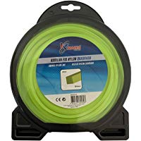 Kawapower KW100-10 Hilo de Nylon para desbrozadoras Cuadrado 4MM X 29mt Bricoferr
