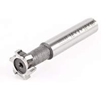 Sourcingmap - Cortador de fresado de 4 mm de profundidad de 16 mm de di&aacute;metro de corte 6 flautas fresa de extremo ranura hss t