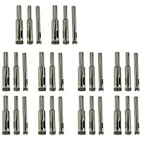 10 piezas de 6 mm 8 mm 10 mm diamante incrustado azulejo de m&aacute;rmol agujero de broca de cer&aacute;mica para cer&aacute;micas de porcelana cer&aacute;mica (6mm + 8mm + 10mm)